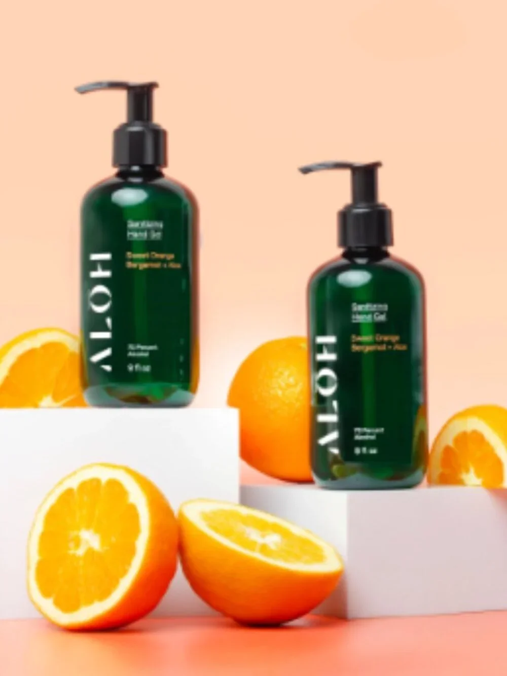 NWT Aloh Sweet Orange Bergamot + Aloe Sanitizing Hand Gel 8 oz